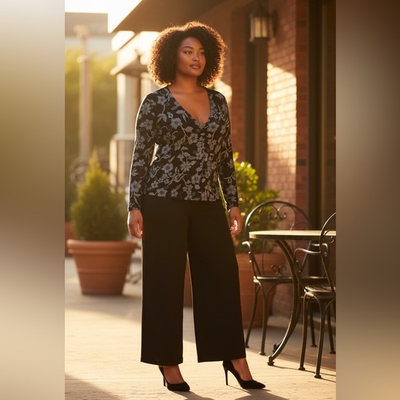 Source Unknown Jackets & Blazers - Black w Blue Grey Embellishments and Sparkles Long Sleeve Formal Jacket
